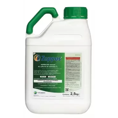 ZEPPOS (2.5kg) herbicīds divdīgļlapju nezāļu ierobežošanai graudaugos; satur Nātrija metil-jodosulfuronu; Izmaksas no 12.1 EUR/ha