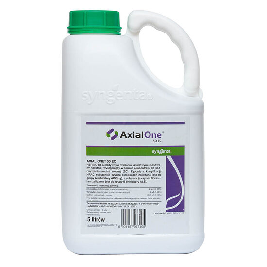 Axial 50 EC (5l) Selektīvs sistēmas iedarbības herbicīds īsmūža viendīgļlapju nezāļu ierobežošanai; Izmaksas sākot no 21,6 EUR/ha