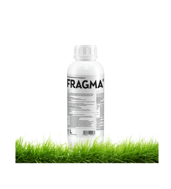 FRAGMA® 1l herbicīds divdīgļlapju nezāļu ierobežošanai graudaugos; satur florasulamu 50 g/l. Apstrādes izmaksas no 2,81 EUR/ha.