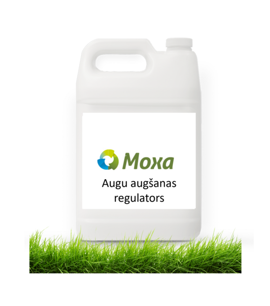 MOXA augu augšanas regulātors graudaugiem. Satur etil-trineksapaks, 250 g/l. Apstrādes izmaksas no 3.49 EUR/ha.